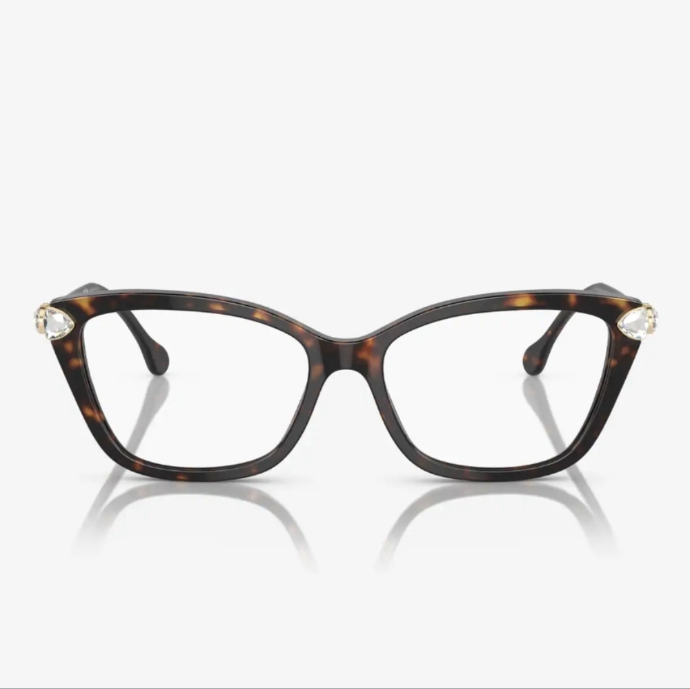 Swarovski Sk2011 W.crystals,Cat Eye Bifocal Glasses Elegant Accessories W.pink C - Picture 2 of 11